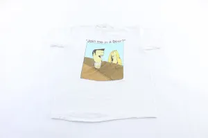 1991 Join Me In A Beer Comic Graphic T-Shirt