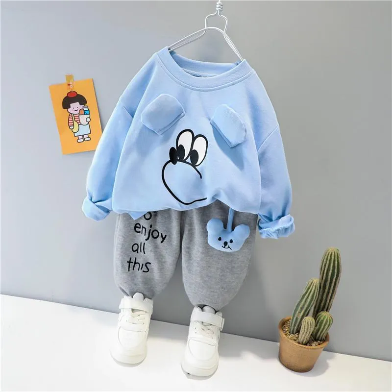 2-piece Sweatshirt & Pants for Toddler Boy Children's Clothing
