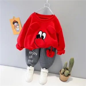 2-piece Sweatshirt & Pants for Toddler Boy Children's Clothing