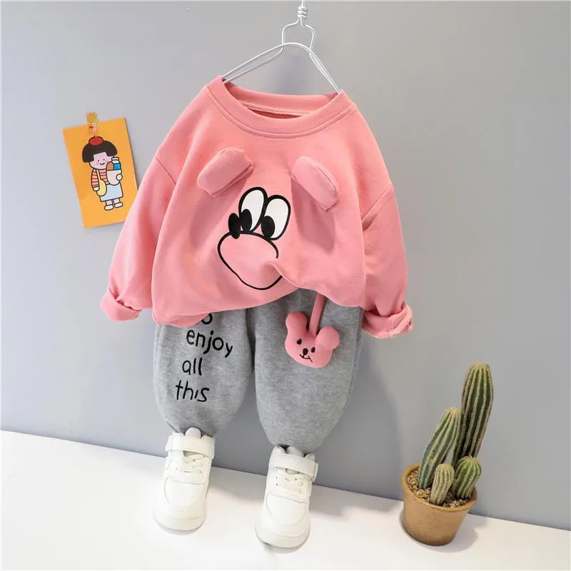 2-piece Sweatshirt & Pants for Toddler Boy Children's Clothing