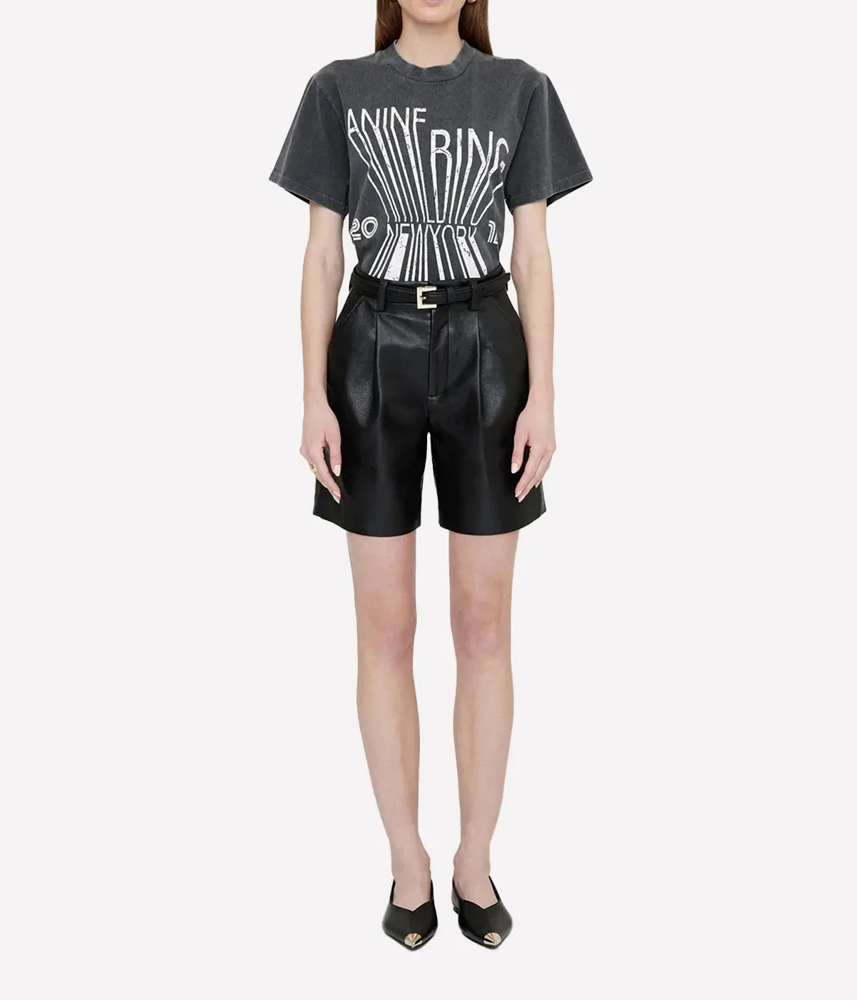 Colby New York Bing Tee in Washed Black