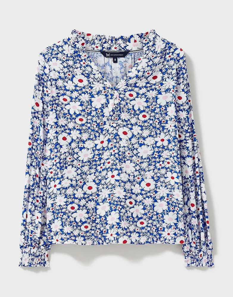 Crew Clothing Frill Neck Blouse
