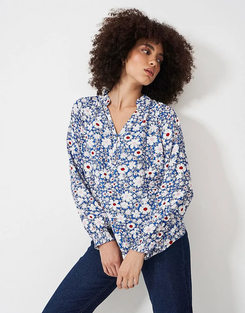 Crew Clothing Frill Neck Blouse