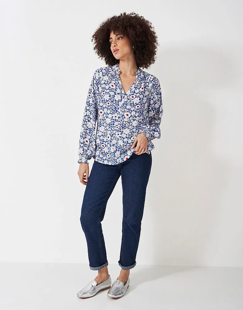 Crew Clothing Frill Neck Blouse
