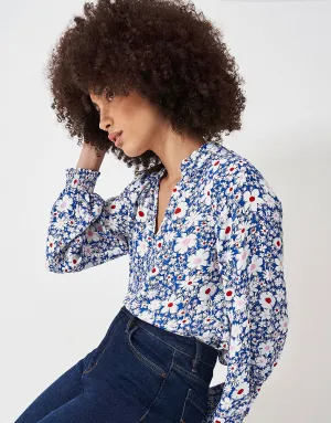 Crew Clothing Frill Neck Blouse