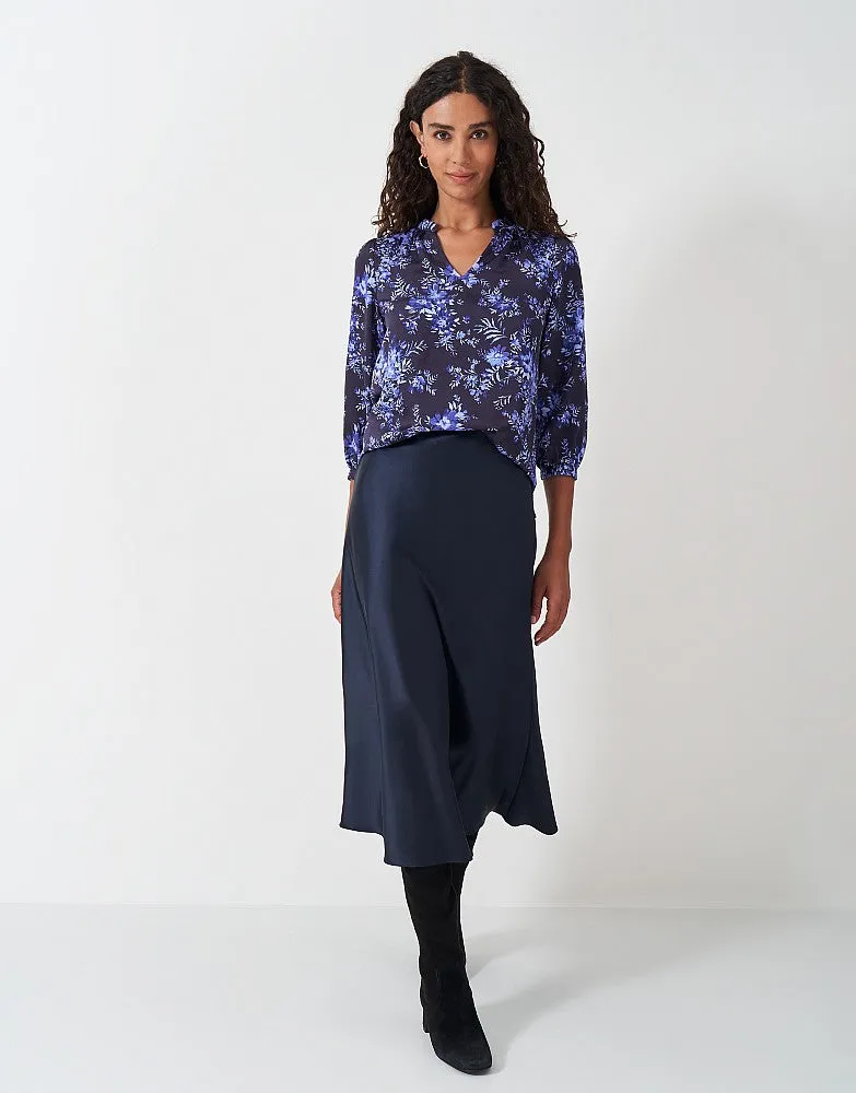 Crew Clothing Hope Floral Satin Top