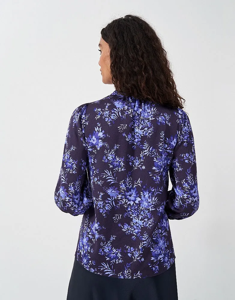 Crew Clothing Hope Floral Satin Top