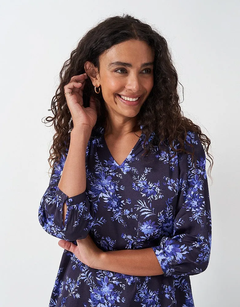 Crew Clothing Hope Floral Satin Top