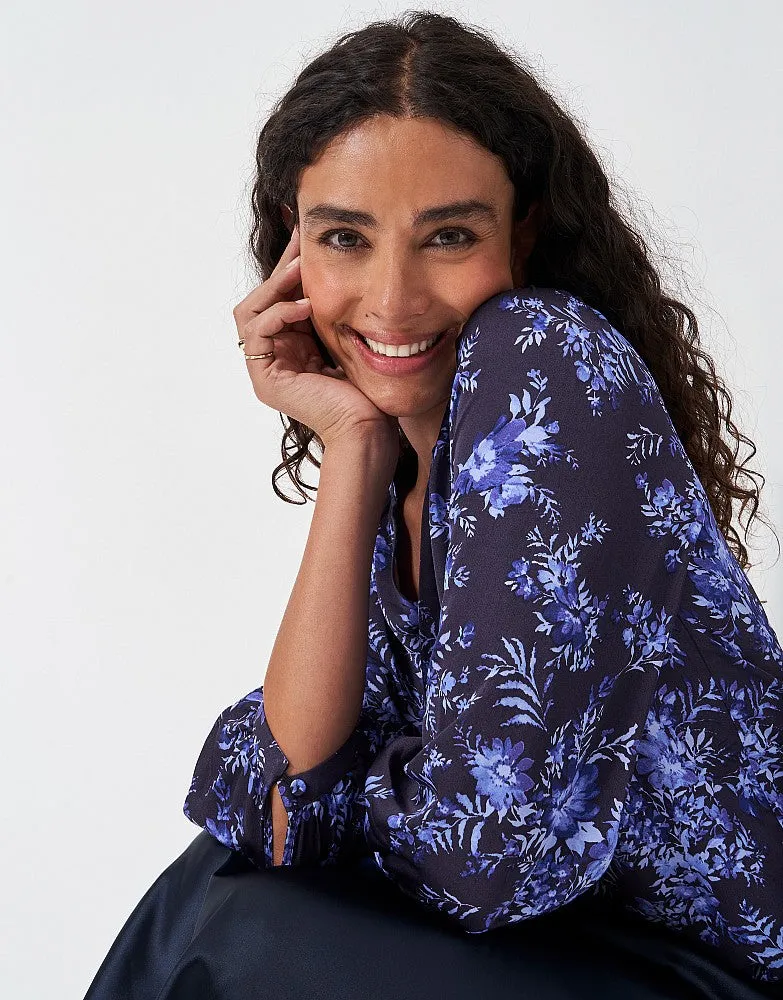 Crew Clothing Hope Floral Satin Top