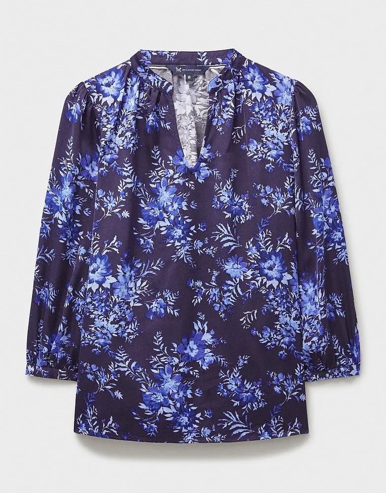 Crew Clothing Hope Floral Satin Top