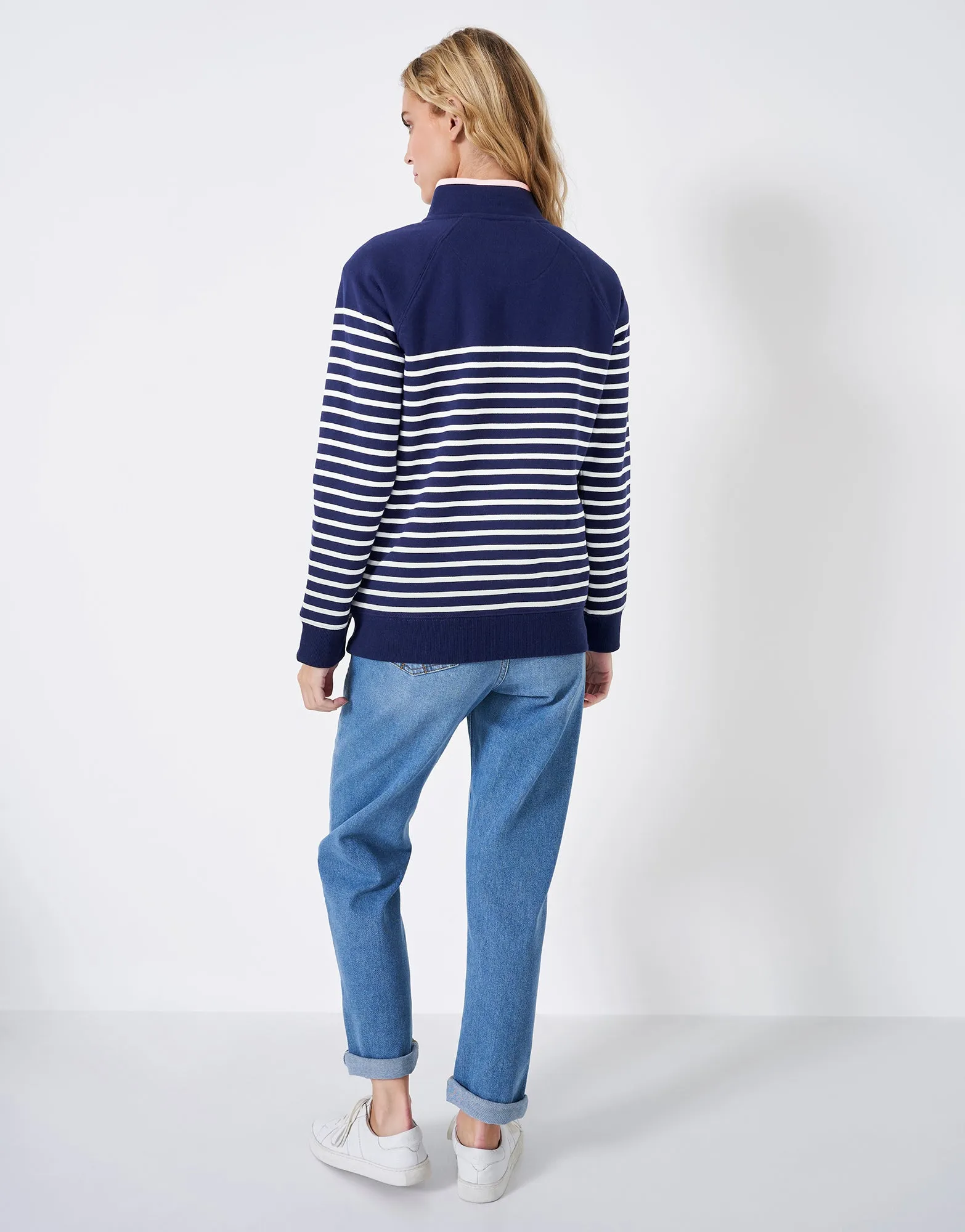 Crew Clothing Women's Half Zip Sweatshirt