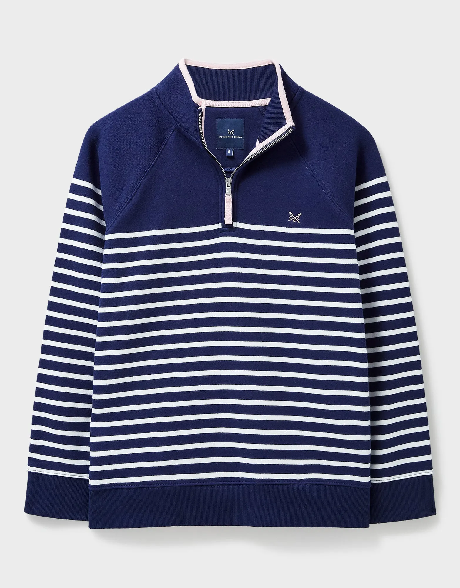 Crew Clothing Women's Half Zip Sweatshirt