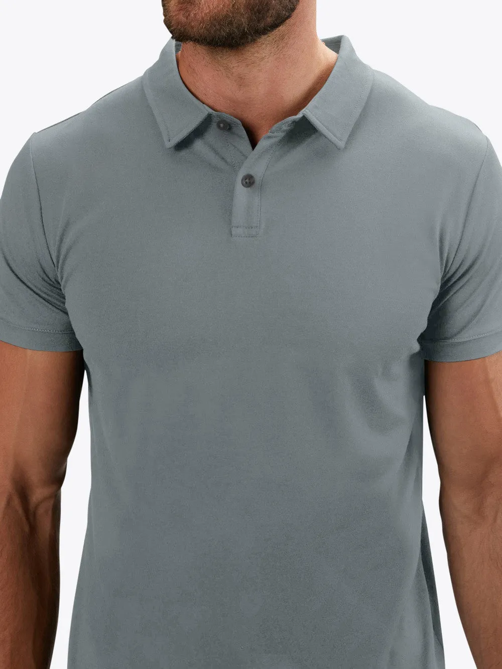 Cuts Clothing AO Polo in Sage