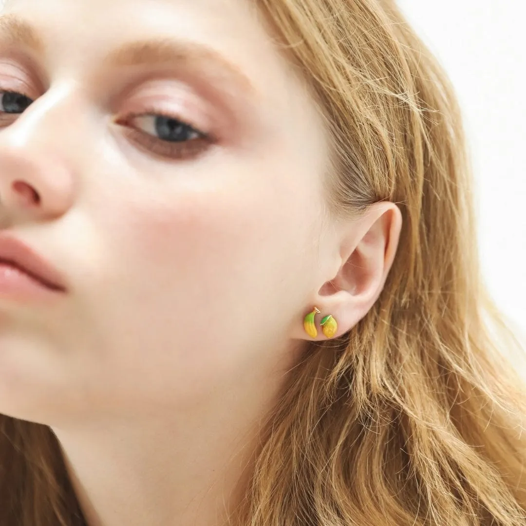 Enamel Banana Studs