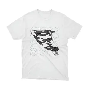 HawaiianSouthShore CAMO FIN Made in Hawaii S-2XL White